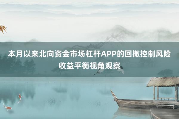 本月以来北向资金市场杠杆APP的回撤控制风险收益平衡视角观察