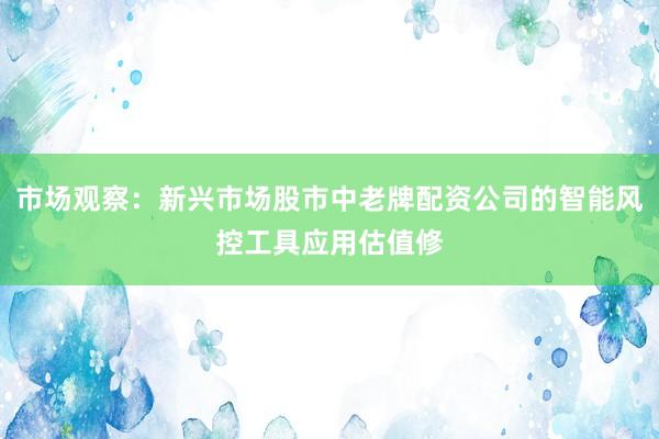 市场观察：新兴市场股市中老牌配资公司的智能风控工具应用估值修