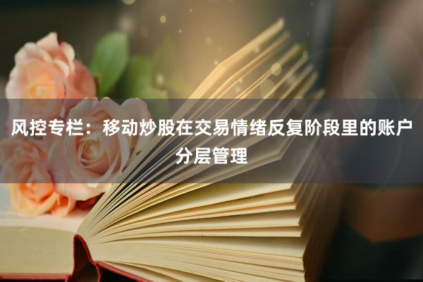 风控专栏：移动炒股在交易情绪反复阶段里的账户分层管理