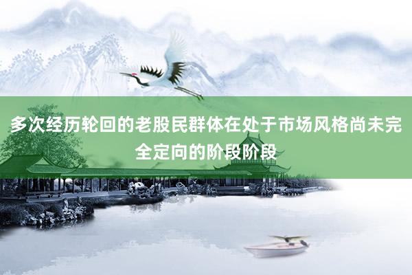 多次经历轮回的老股民群体在处于市场风格尚未完全定向的阶段阶段