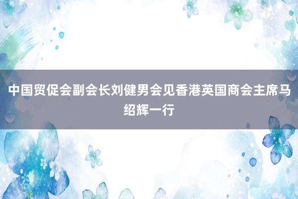 中国贸促会副会长刘健男会见香港英国商会主席马绍辉一行