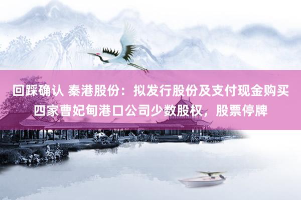 回踩确认 秦港股份:拟发行股份及支付现金购买四家曹妃甸港口公司少数股权,股票停牌